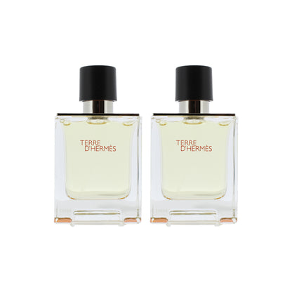 Hermes Terre D'Hermes 2 x 50ml Eau De Toilette (Blemished Box)