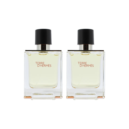 Hermes Terre D'Hermes 2 x 50ml Eau De Toilette (Blemished Box)