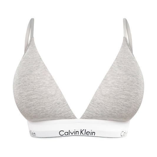 Calvin Klein Triangle Bra | Modern Cotton | Grey