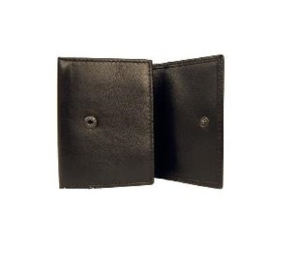 Puntotres Black Leather Coin Wallet