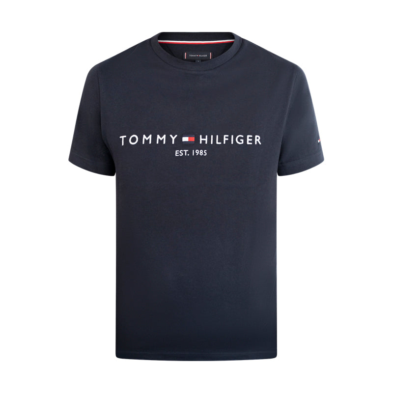 Tommy Hilfiger Core Tommy Logo T-Shirt Slim Fit Sky Captain Men's