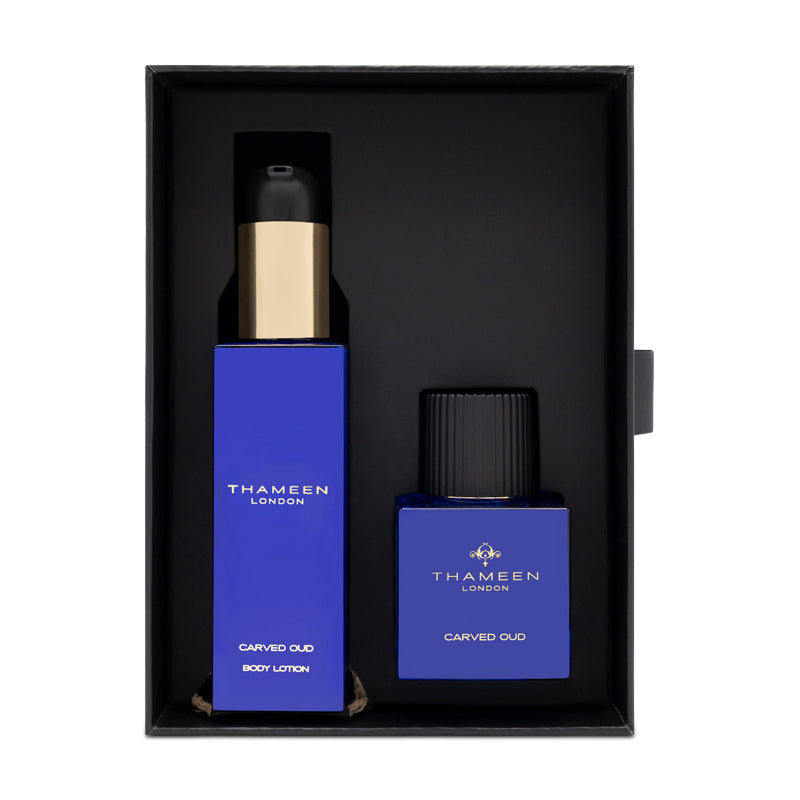 Thameen Carved Oud 50ml Extrait De Parfum Gift Set With Body Lotion