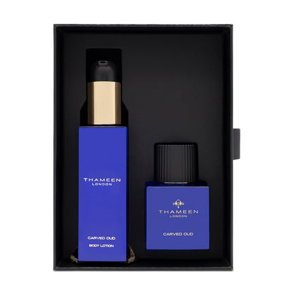 Thameen Carved Oud 50ml Extrait De Parfum Gift Set With Body Lotion