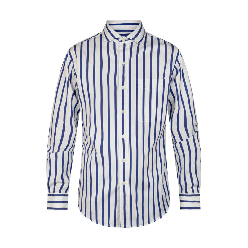 Ralph Lauren Polo Custom Fit Blue & White Stripe Shirt