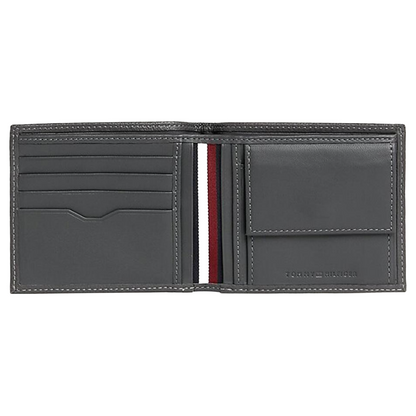Tommy Hilfiger Grey Leather Men's Wallet AM0AM11855