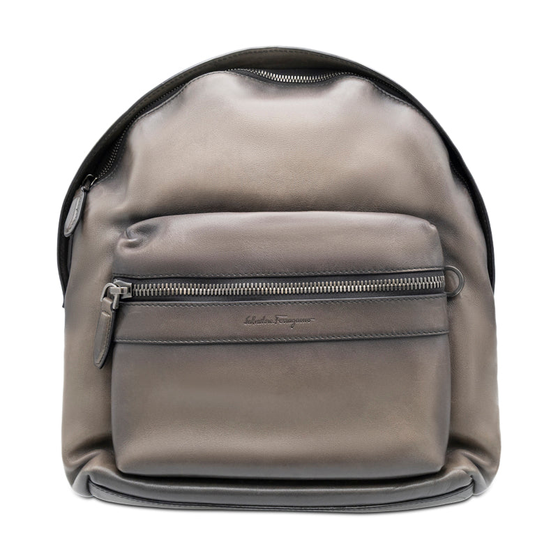 Salvatore Ferragamo Brown Leather Backpack
