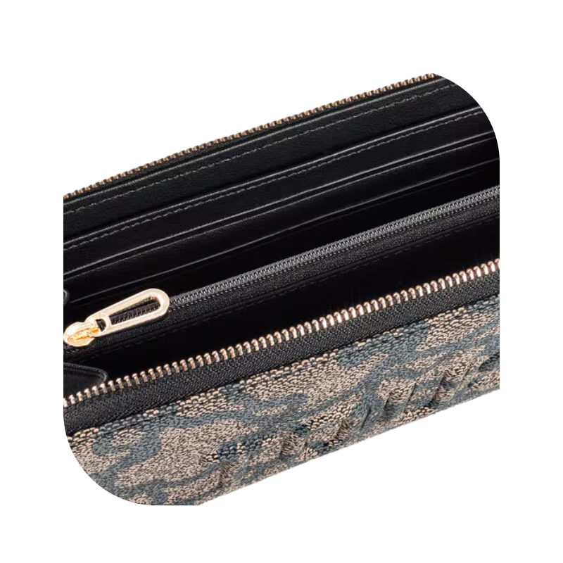 Tous Kaos Icon Black & Brown Print Large Purse