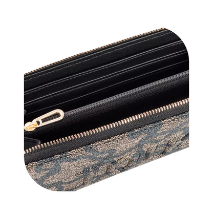 Tous Kaos Icon Black & Brown Print Large Purse