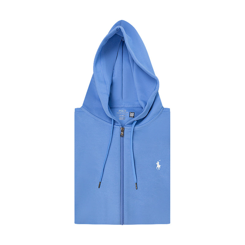 Ralph Lauren Polo Fleece Full Zip Hoodie Light Blue