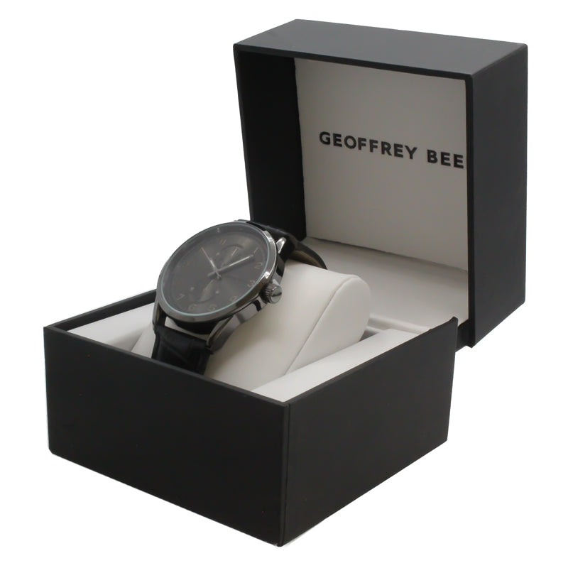 Geoffrey Beene Leather Men's Watch GB8065GUBK (Blemished Box)