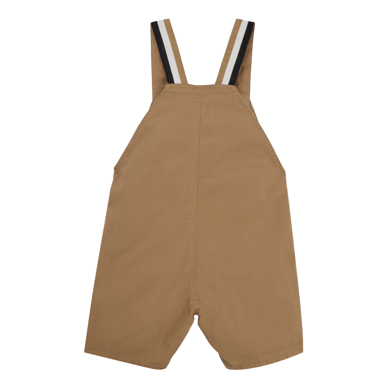 BOSS Baby Stretch Cotton Dungarees with Embroidered Logo