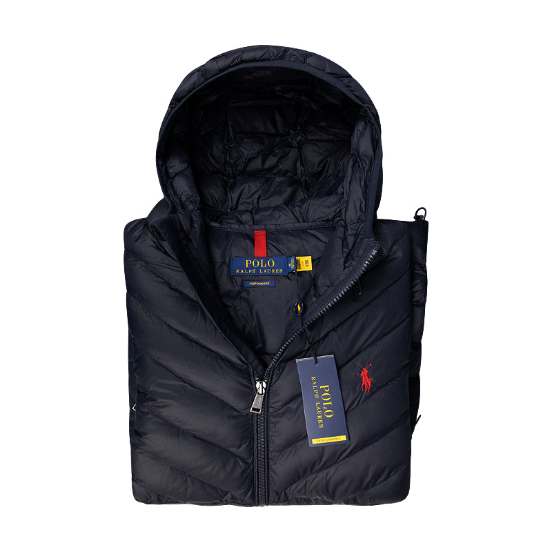 Ralph Lauren Polo Waterproof Terra Chevron Jacket Navy