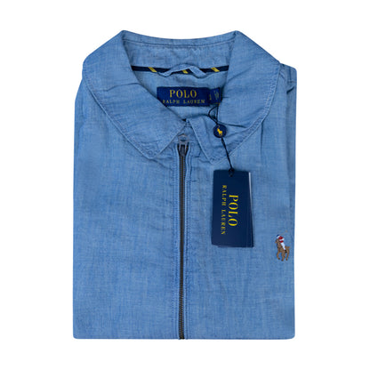 Ralph Lauren Polo Bayport Chambray Jacket Blue