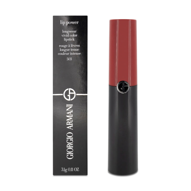Giorgio Armani Lip Power Lipstick 503 Eccentrico (Blemished Box)