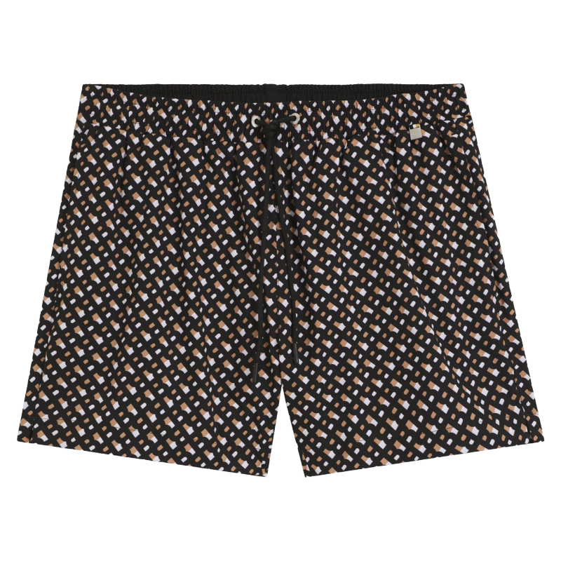 Hugo Boss Boy's Swim Shorts Quick Dry Monochrome Print