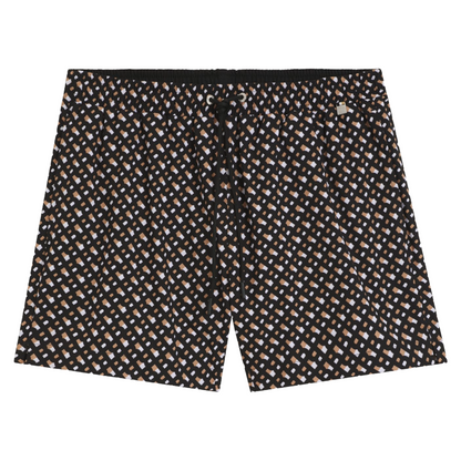 Hugo Boss Boy's Swim Shorts Quick Dry Monochrome Print