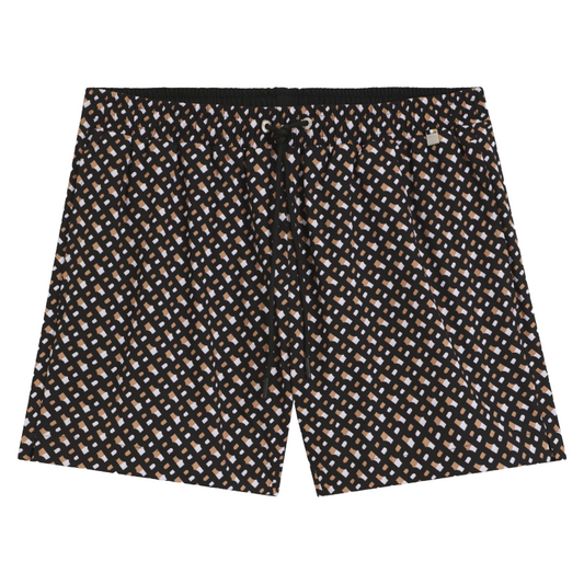 Hugo Boss Boy's Swim Shorts Quick Dry Monochrome Print