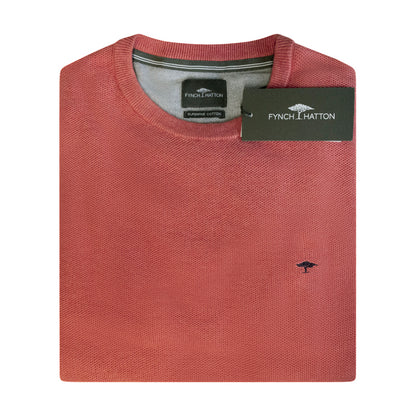 Fynch-Hatton Men's Knitted Jumper Orient Red 