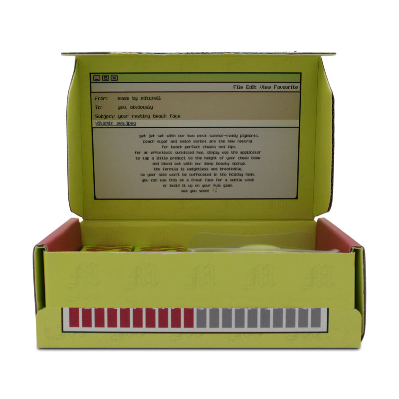 Made By Mitchell Destination Blursh Island Makeup Set (Blemished Box)