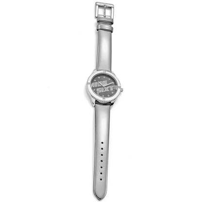 Miss Sixty Silver Ladies Watch with Leather Strap (Blemished Box)