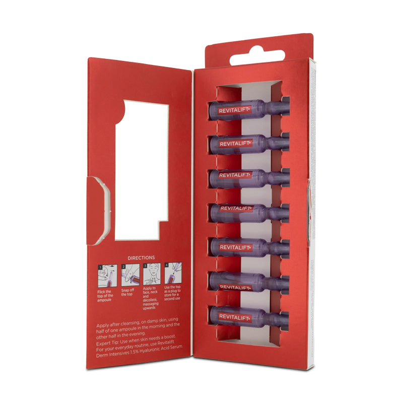 L'Oreal Revitalift Derm Intensives 1.9% Hyaluronic Acid Ampoules 7 x 1.3ml