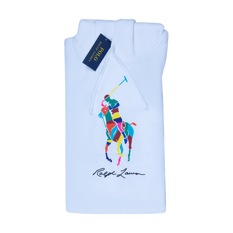 Ralph Lauren Men's White Hoodie | Polo Pony Style