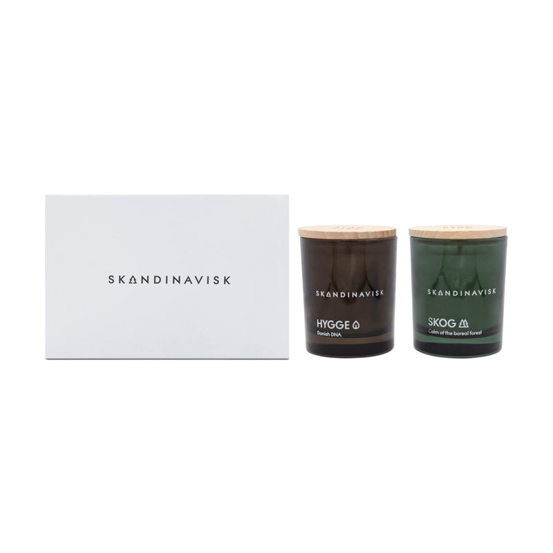 Skandinavisk Twilight 2 Scented Candles Hygge & Skog 2 x 65g