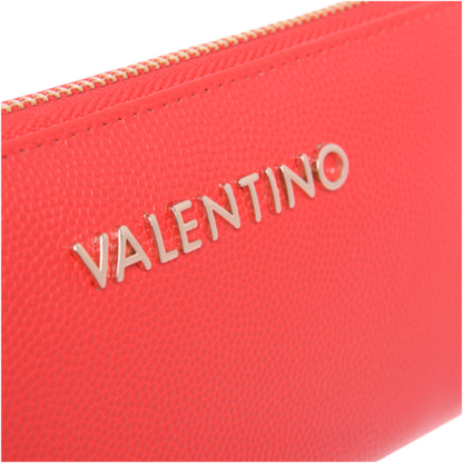 Mario Valentino Divina Zip Around Purse Red