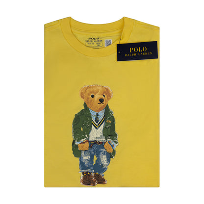 Ralph Lauren Boys Yellow Polo Bear T-Shirt