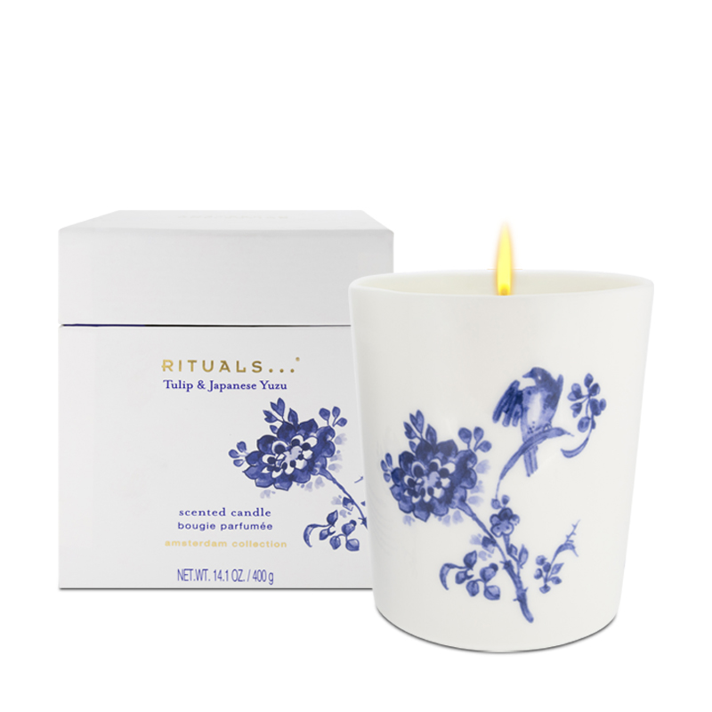 Rituals Tulip & Japanese Yuzu Scented Candle 400g (Blemished Box)