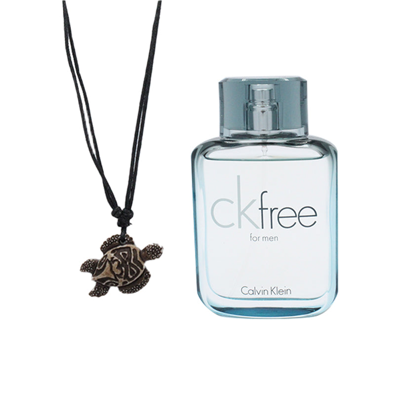 Calvin Klein CK Free For Men EDT & Turtle Necklace Set