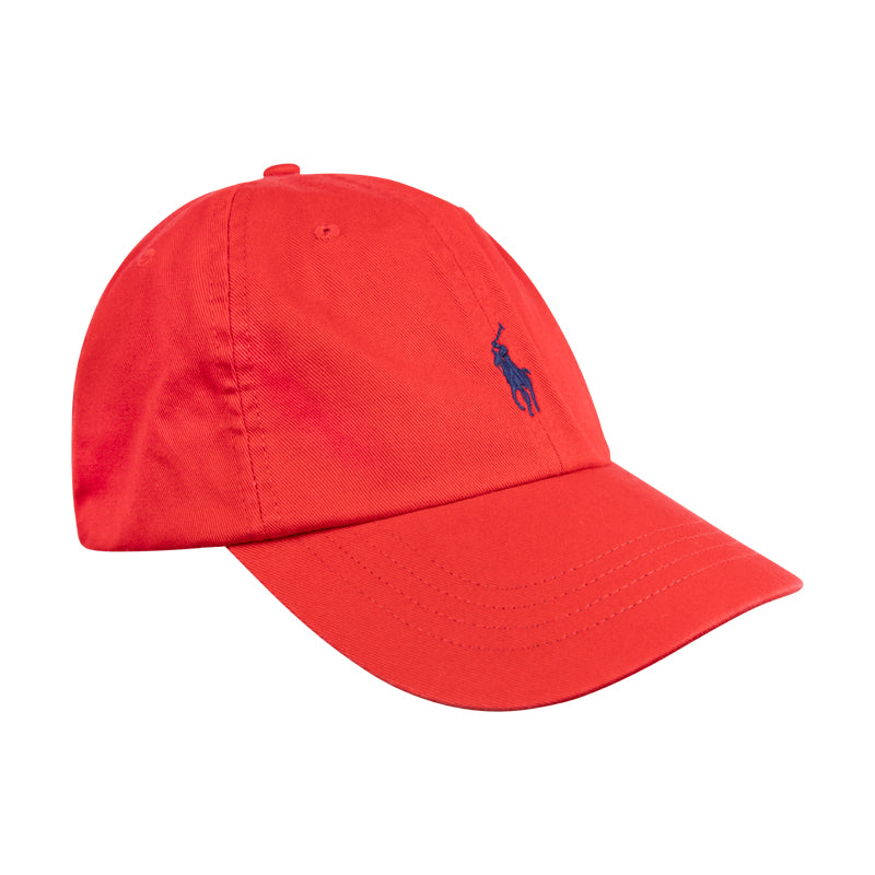  Ralph Lauren Polo Cotton Chino Cap Red One Size