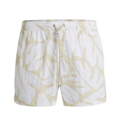 Hugo Boss Bari Men's Swim Shorts White/Beige  