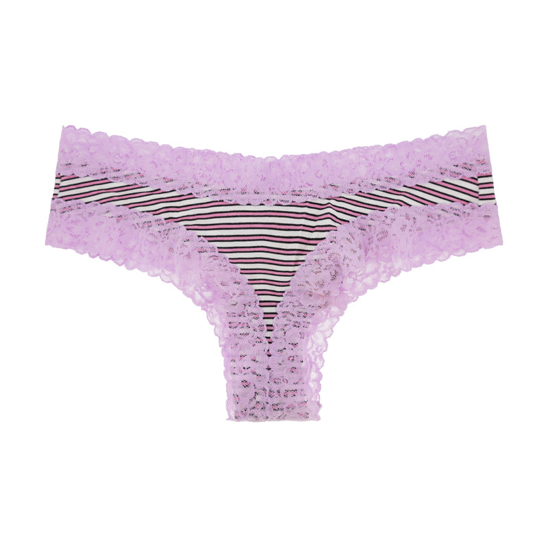 Victoria's Secret Cheeky Lace Knickers Purple