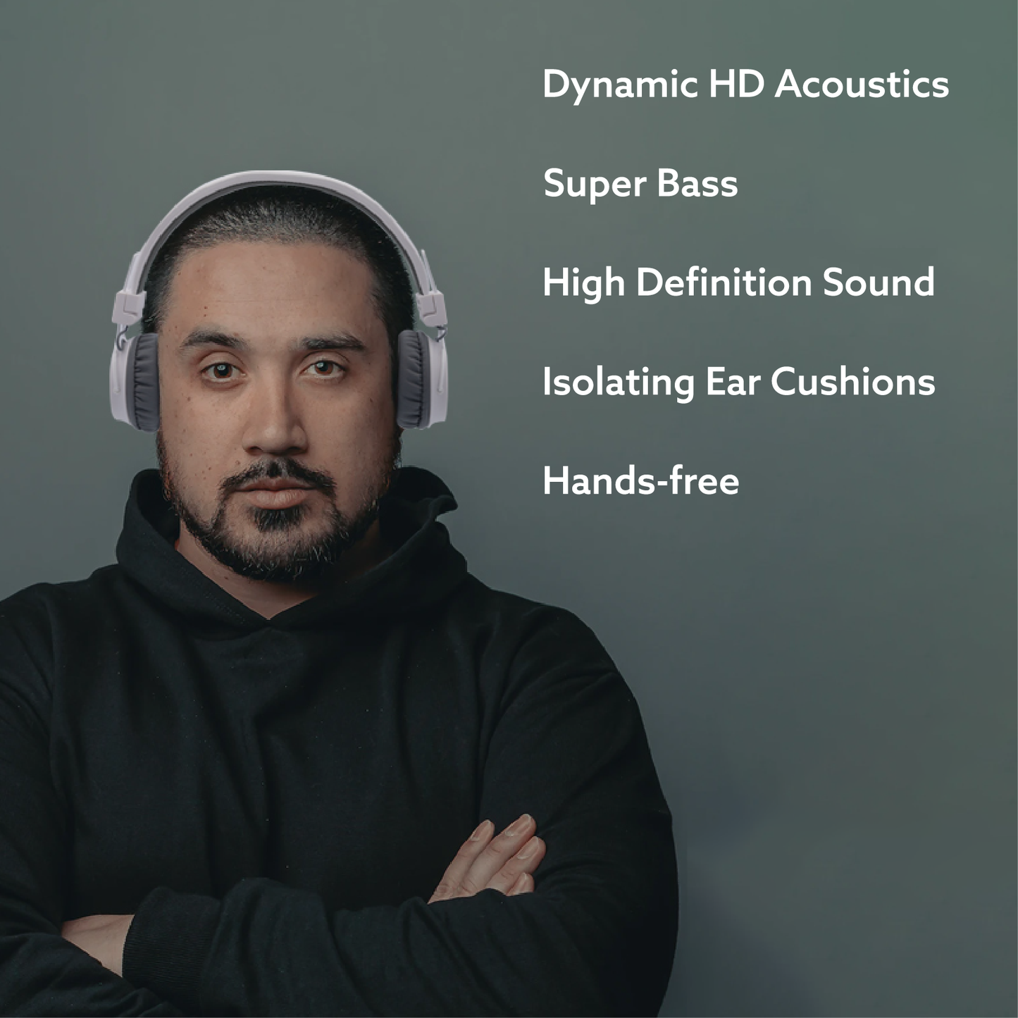 Mobi Mountain Studio Wired Headphones: HD Acoustics, Super Bass & Hands-Free Calls