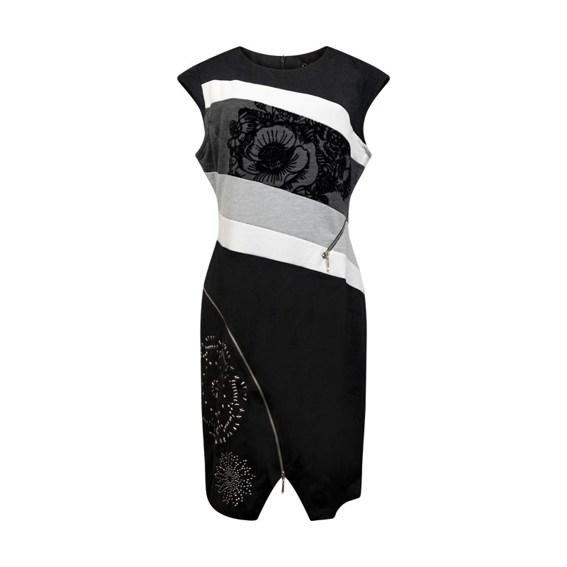 Desigual Women's Candice Black & White Dress