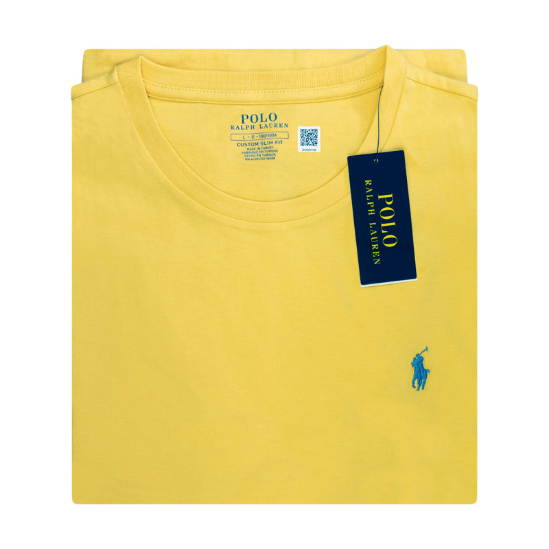 Ralph Lauren Polo Slim T-Shirt | Yellow | 100% Cotton