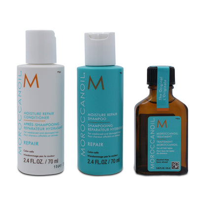 Moroccanoil Repair & Moisture Trio Hair Set (Blemished Box)