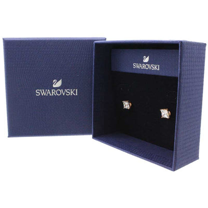 Swarovski Attract Square Crystal Rose Gold Earrings 5431895