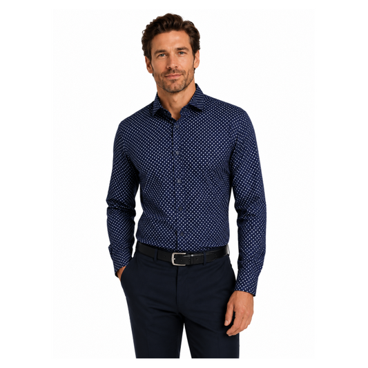 Hugo Boss P Hank S Kent Men's Slim Fit Shirt Dark Blue
