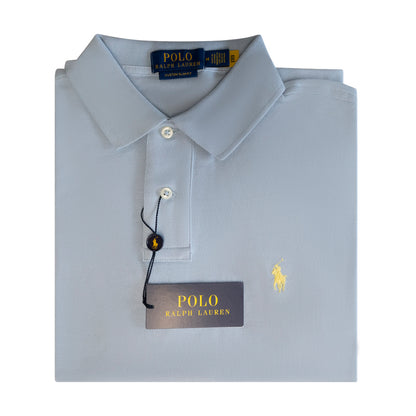 Ralph Lauren Polo Men's Custom Slim Fit Mesh Polo Shirt Blue - Parent Variant