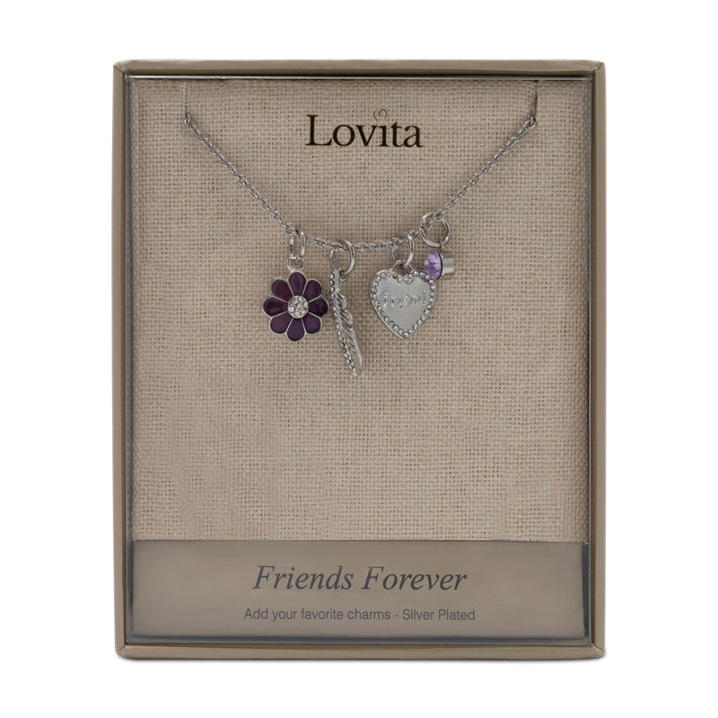 Lovita Silver Necklace - Friends Forever