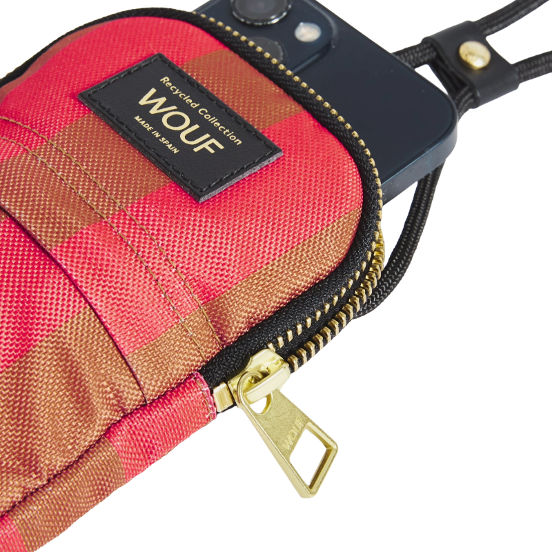 Wouf Pat Recycled Collection Crossbody Phone Bag Multi Colour