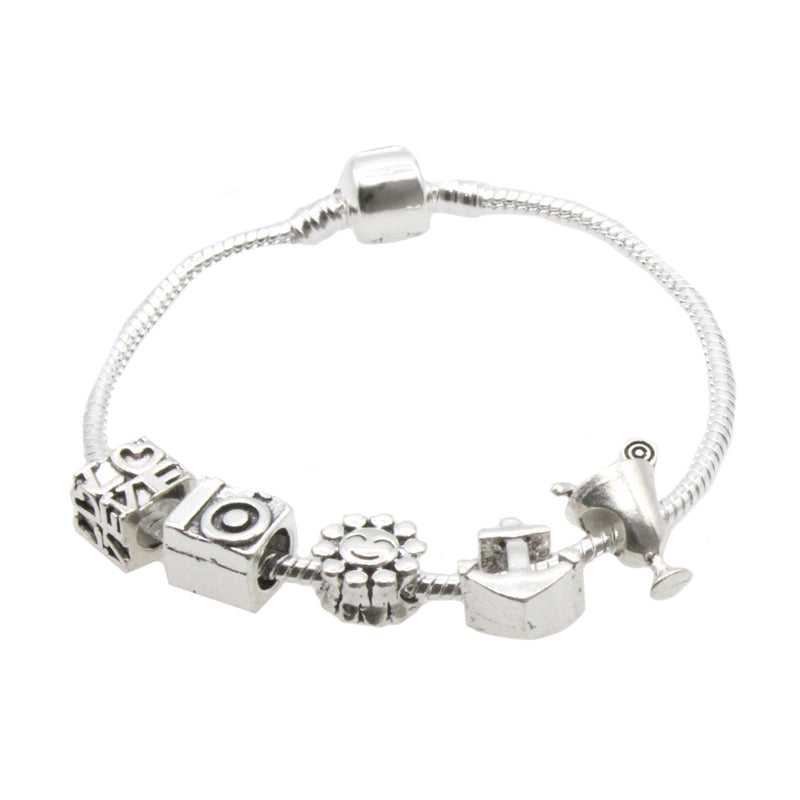 Love Sunshine Anchor Camera Cocktail Charm Bracelet Set