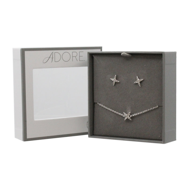 Swarovski Bracelet & Earring Set By Adore Elegance 