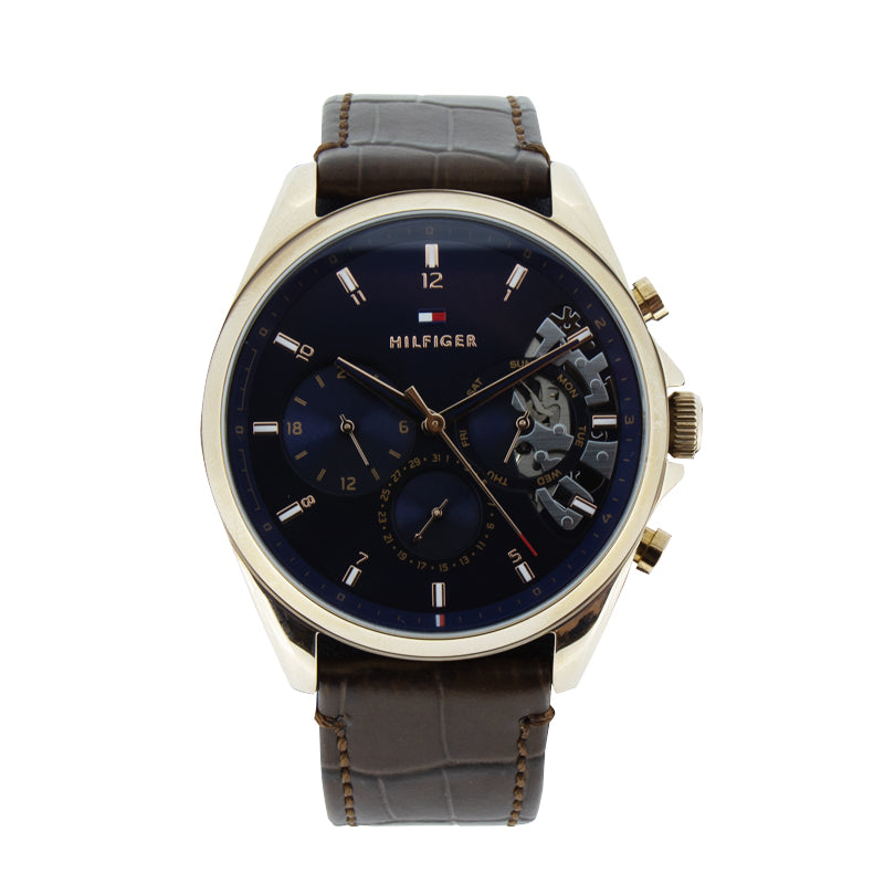 1710453 Tommy Hilfiger Men's Brown Leather Watch 1710453 | Shop Now