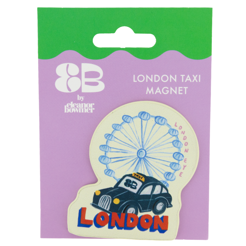 London Taxi Fridge Magnet By Eleanor Bowmer 