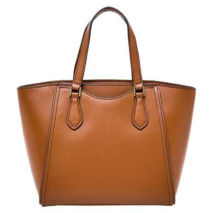 Michael Kors Taryn Leather Small Crossbody Tote Bag Brown