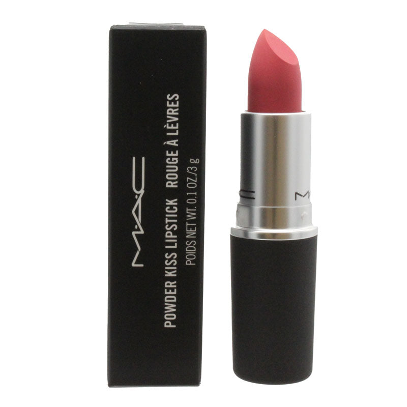 MAC Powder Kiss Matte Pink Lipstick 301 A Little Tamed