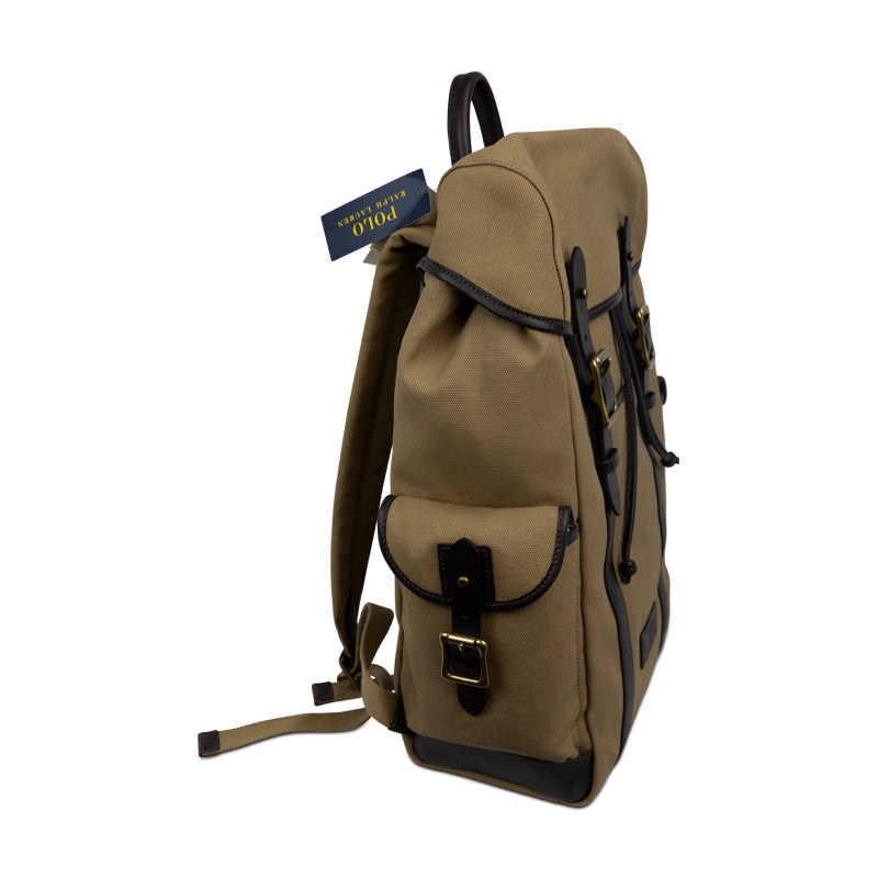 Ralph Lauren Polo Backpack | Tan/Dark Brown